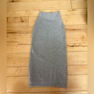 Wilfred Free grey knit midi pencil skirt size xs